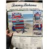 Image 5 : Tommy Bahama Backpack Chair With Striped Design and Storage Features