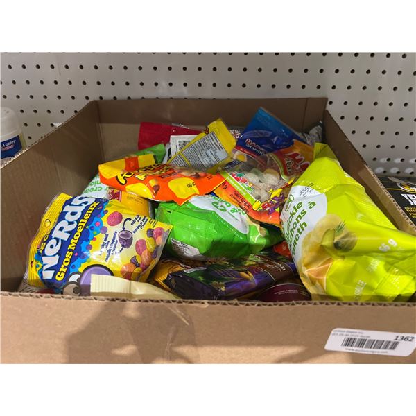Lot of Candy Sweets with Various Brands