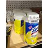 Image 2 : Lysol Advanced Disinfecting Wipes Lemon Scent, 5 Canisters, 110 Wipes Each