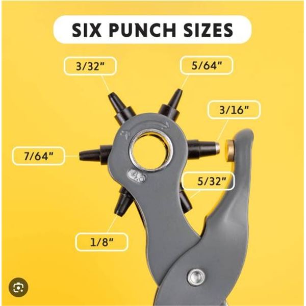 General No. 72 Revolving Punch for Leather, Plastic, and Rubber Materials