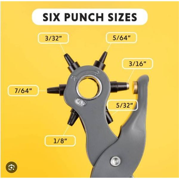 General No. 72 Revolving Punch, Multi-Size Tool for Multiple Materials