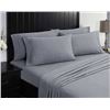Image 1 : Charisma Queen/Grand Lit 6-Piece Sheet Set in Gray