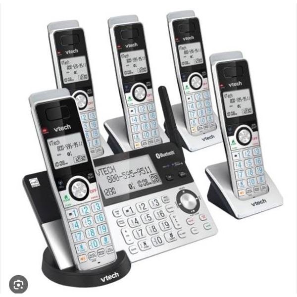 VTech Connect to Cell 5-Handset Answering System with Bluetooth