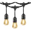 Image 1 : Feit Electric 14.6m (48 ft) LED String Lights with 24 Bulbs, US Standards