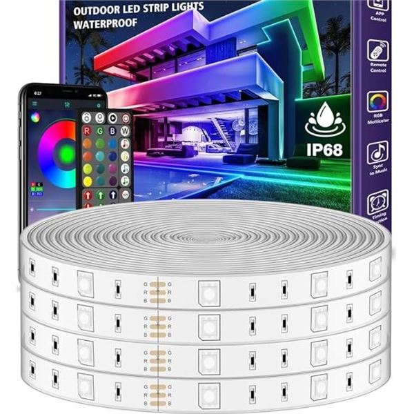 Albton 300′ Outdoor LED Strip Lights with Waterproof Design