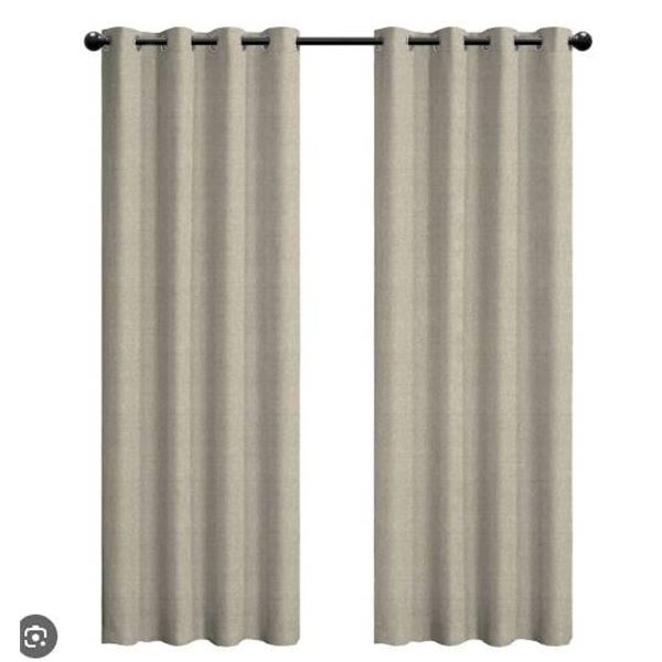 Sun+Blk Total Blackout Grommet Window Curtains, 2-Pack, 132 x 218 cm