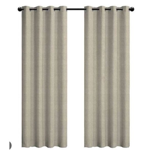 Sun+Blk Total Blackout Grommet Window Curtains, 2-Pack (52 x 90 in)