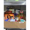 Image 1 : Lot of Assorted Food and Snack Items Including Chocolates, Cookies, and Pretzels