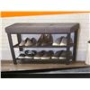Image 5 : Neatfreak Upholstered Shoe Storage Bench with Shelving