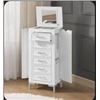 Image 1 : Bayside Wooden Jewelry Armoire with Mirror and Six Drawers