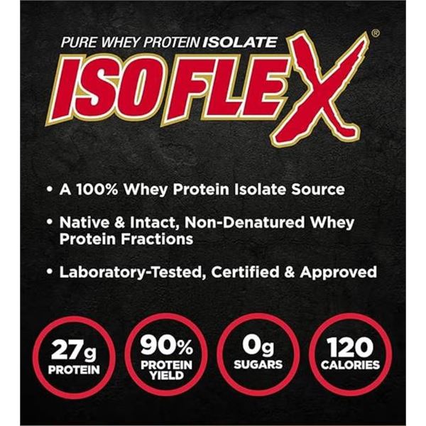 Allmax Isoflex Pure Whey Protein Isolate, Cookies & Cream, 5 lb Tub