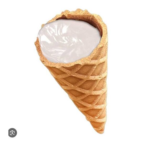 Just The Fun Part Waffle Cones With White Chocolate, 6 x 120g