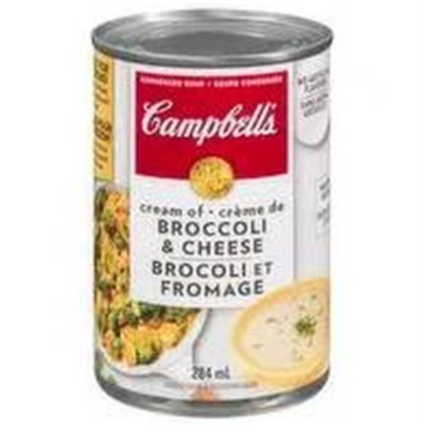 Campbell’s Broccoli and Cheese Cream Soup, 12 x 284mL Cans