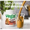 Image 1 : Vega Plant-Based Protein Powder, Peanut Butter Flavor, 511g
