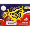 Image 2 : Cadbury Creme Egg 48 X 34g Milk Chocolate with Soft Fondant Center