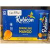 Image 2 : Rubicon Exotic Sparkling Mango Beverage, 12x355ml Cans