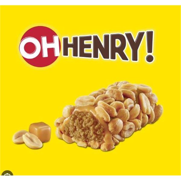 18 Oh Henry! Nutty King Size Bars, each 96g.