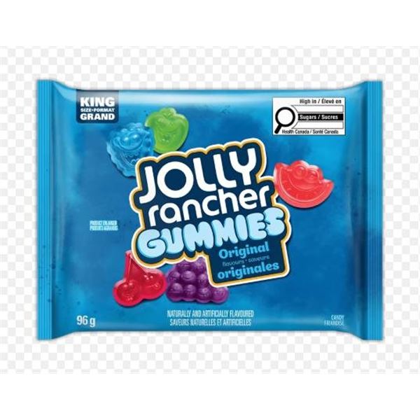 Jolly Rancher Gummies King Size, 12 Packs of 96g Each