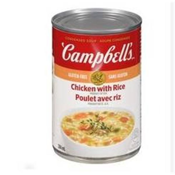 Campbell’s Chicken with Rice Soup, 12 Cans (284 ml Each), Gluten-Free