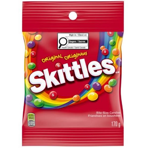 Skittles 12 x 170g Bags of Bite-Sized Candies