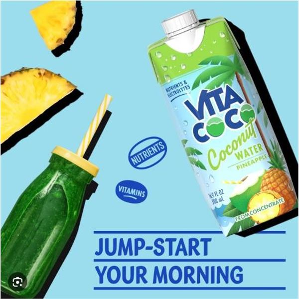 Vita Coco Coconut Water Pineapple 500ml – Pack of 12