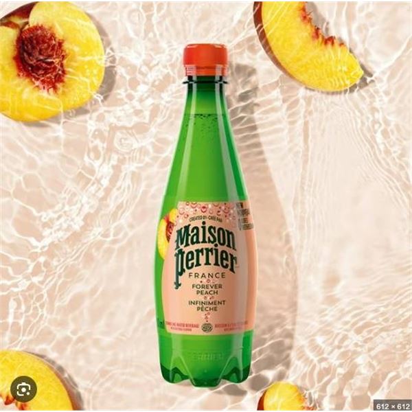 Maison Perrier Forever Peach Sparkling Water, 6 x 500ml