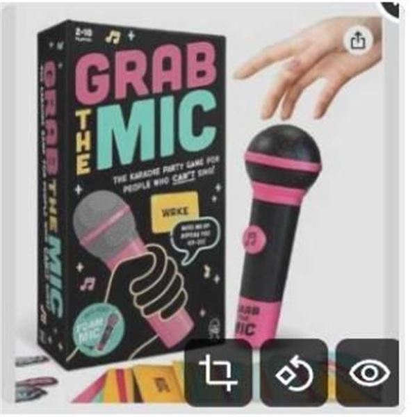 Grab The Mic Karaoke Party Game for 2-10 Players, Ages 8+