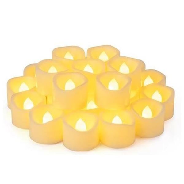 24 LED Flameless Tealight Candles with On/Off Switch