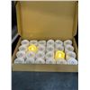 Image 3 : 24 LED Flameless Tealight Candles with Warm Yellow Light