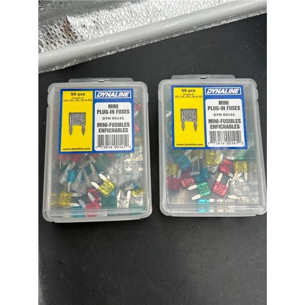 Dynaline Mini Plug-In Fuses DYN 00141, Assorted Amperages, 50 PCS