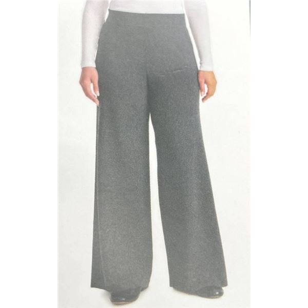 Splendid L/G Women’s Knit Wide-Leg Pants – Gray