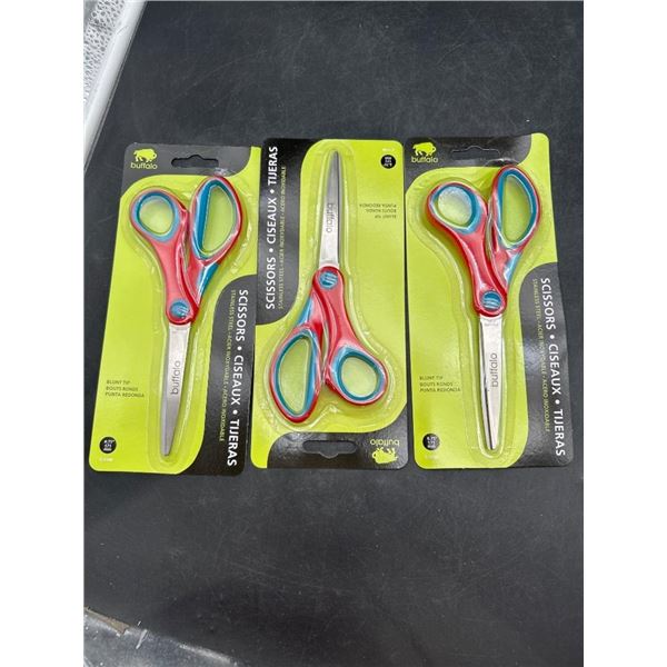 Lot of 3 Buffalo Multi-Purpose Scissors
