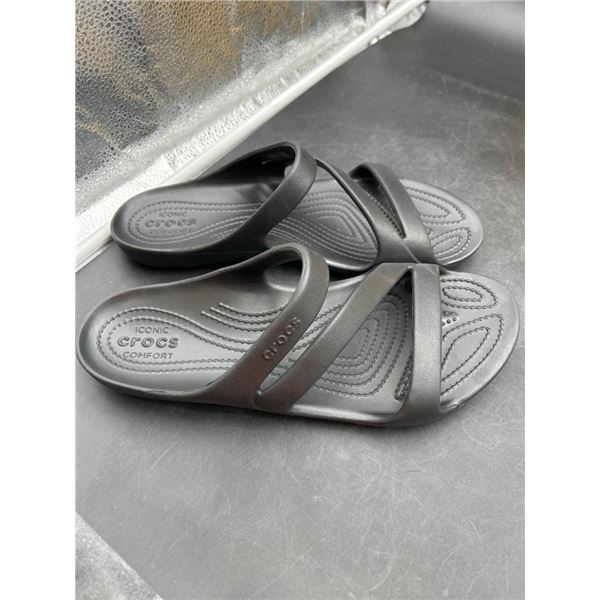 Black Crocs Women’s Sandals Size W11, Iconic Comfort