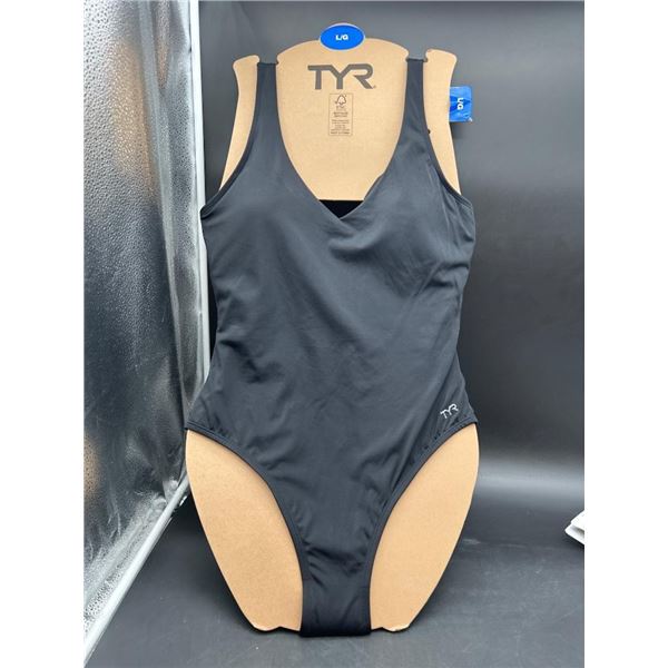 TYR Performance Ladies Swimsuit in Black, Size Large