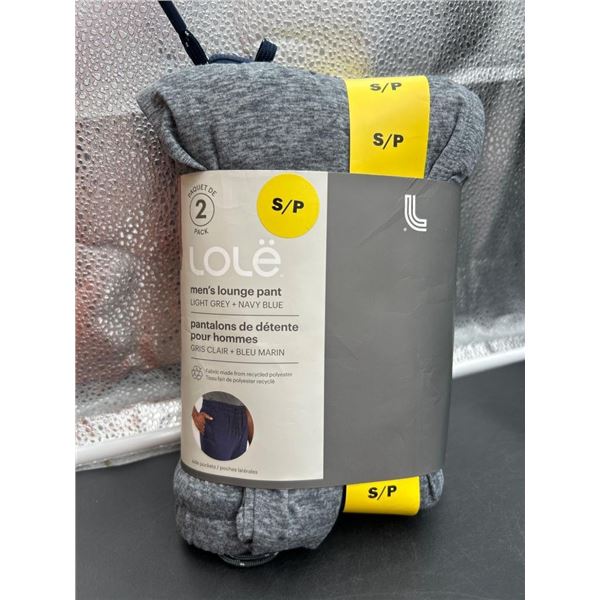 Lole Men’s Lounge Pant, Navy and Gray, Size S/P