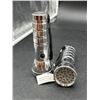 Image 1 : Lot of Two Handheld LED Flashlights with Metallic Finish