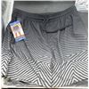 Image 1 : Quiksilver Men’s Drawstring Swim Shorts, Size L/G, Black/Gray Pattern