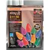 Image 2 : Sylvania Stay-Lit 2 Sets of 50 LED C9 Multicolor Lights