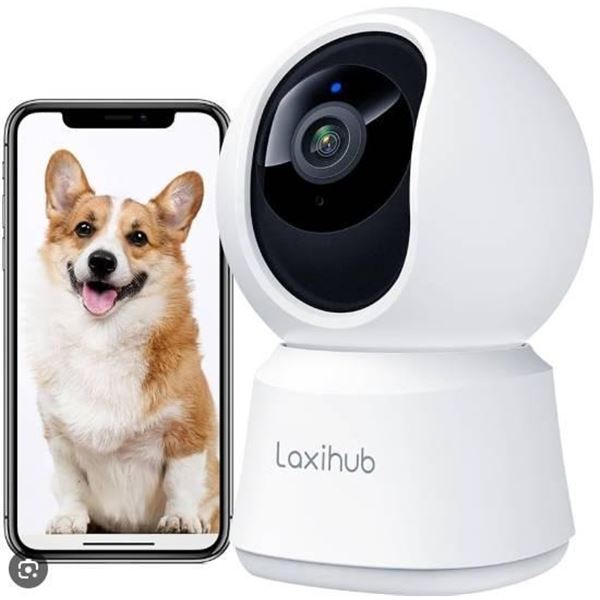 Laxihub P2T Indoor Pan Tilt WiFi Smart Camera, 2K UHD