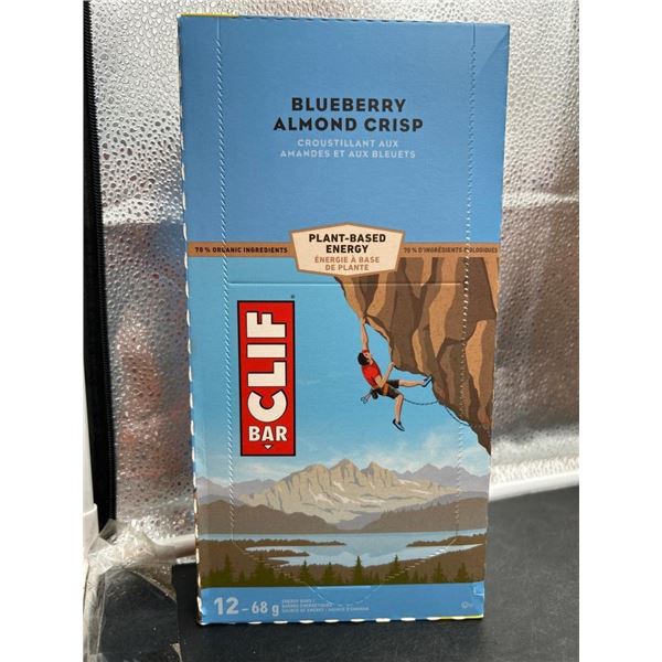 Clif Bar Blueberry Almond Crisp Energy Bars 12-Pack, 68g Each