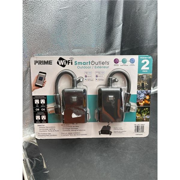 Prime WiFi Smart Outlets 2-Pack With Outdoor Compatibility