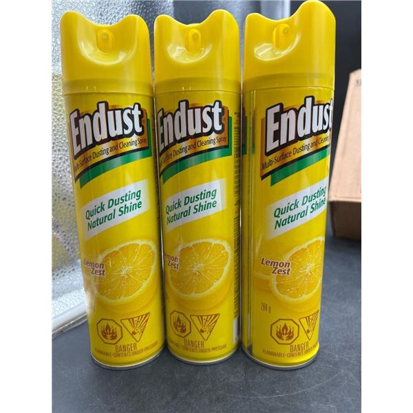 Endust Lemon Zest Quick Dusting Multi-Surface Cleaner Spray, 3 x 284g