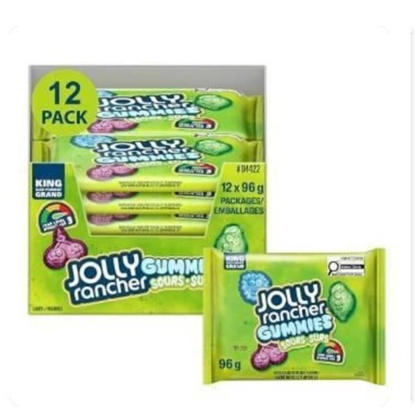 Jolly Rancher Gummies Sours 96g, Pack of 12