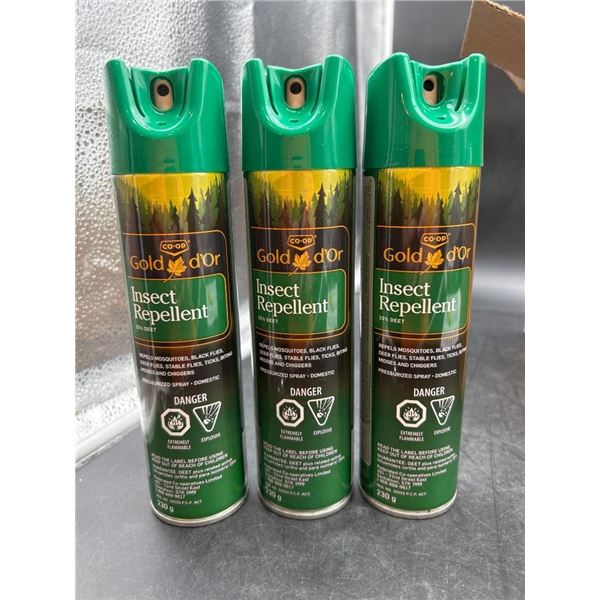 Co-op Gold Insect Repellent Spray with 25 Percent DEET, 230 g x 3