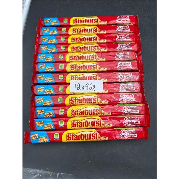 12 x 92g Starburst Candy Packs Original Flavor