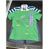 Image 1 : 4 Piece Pekkle Boys’ 4T Clothing Bundle with Two Shirts and Shorts