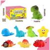 Image 1 : Light-Up Bath Toys Set With Dinosaur Theme