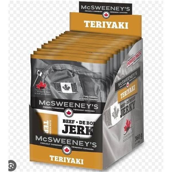 McSweeney’s Protein Power Pack Beef Jerky Teriyaki 12 x 30g