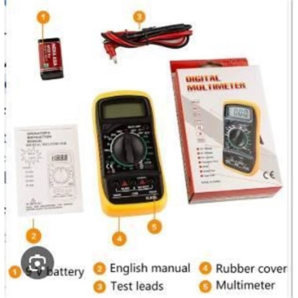 Digital Multimeter With Backlit Display and Multiple Functions
