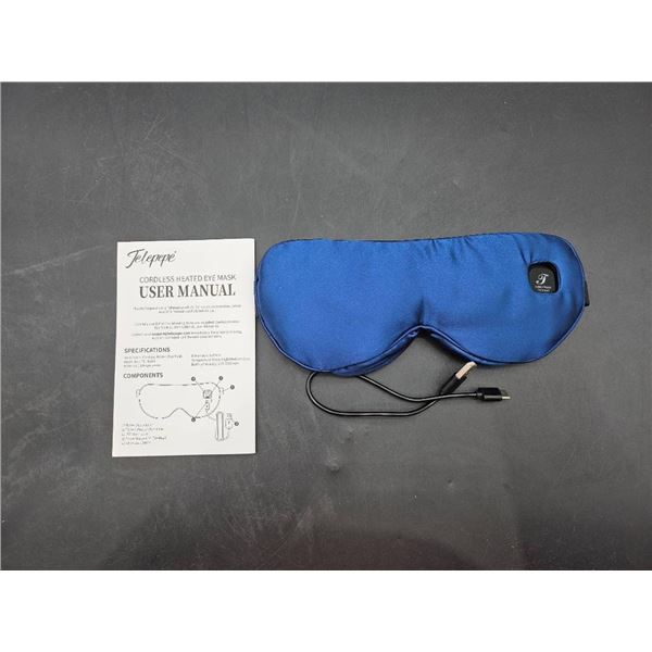 Wireless Heated Eye Mask with Adjustable Strap and USB Charging